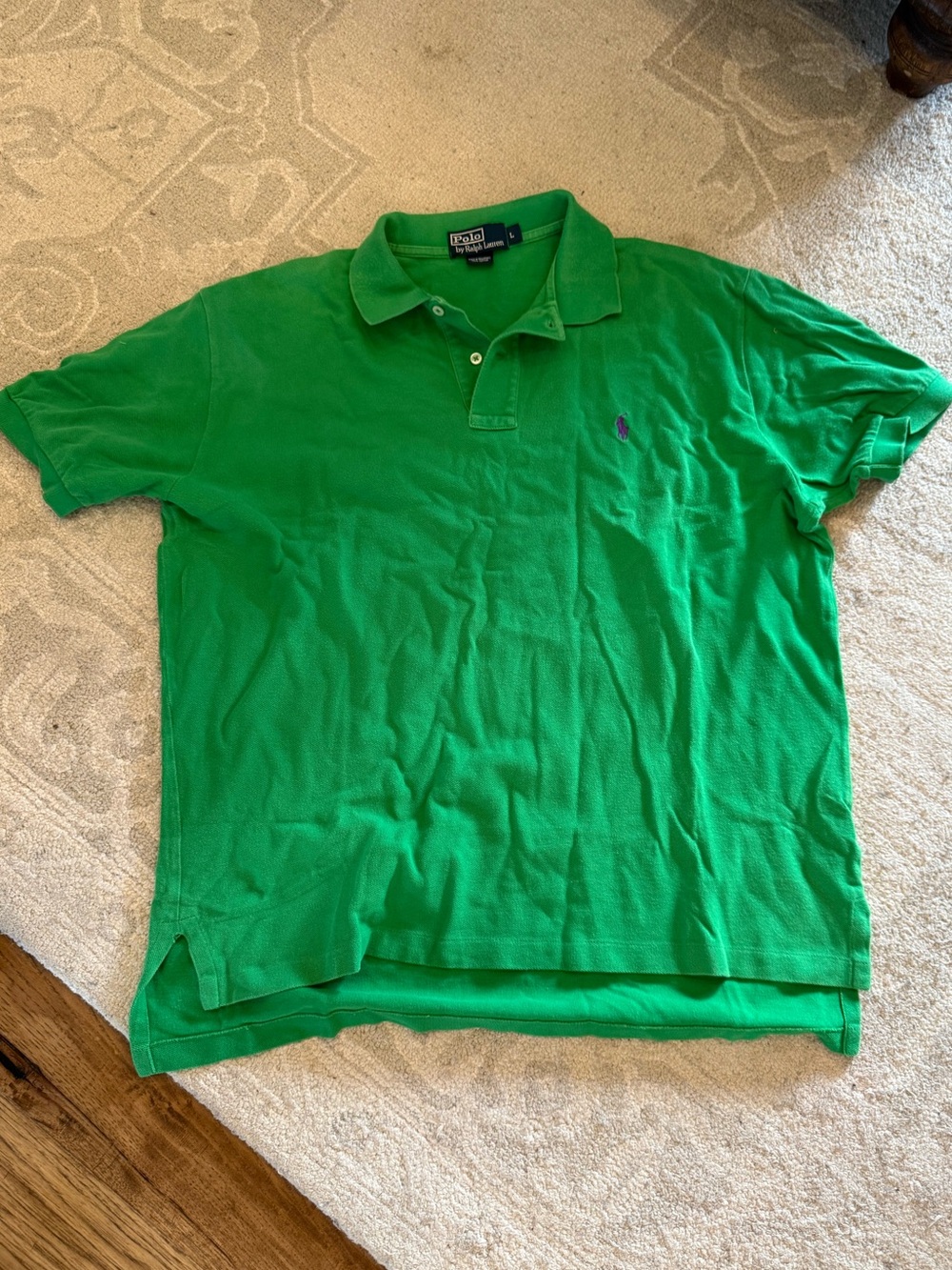 Ralph Lauren Bright Green Polo Shirt with Pony